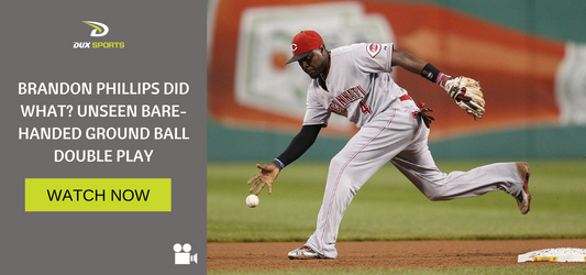 BRANDON PHILLIPS DID WHAT? UNSEEN BARE-HANDED GROUND BALL DOUBLE PLAY