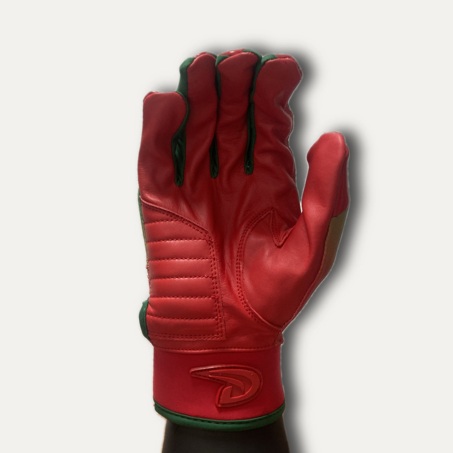 LUMEN Collection Red/Green Batting Gloves