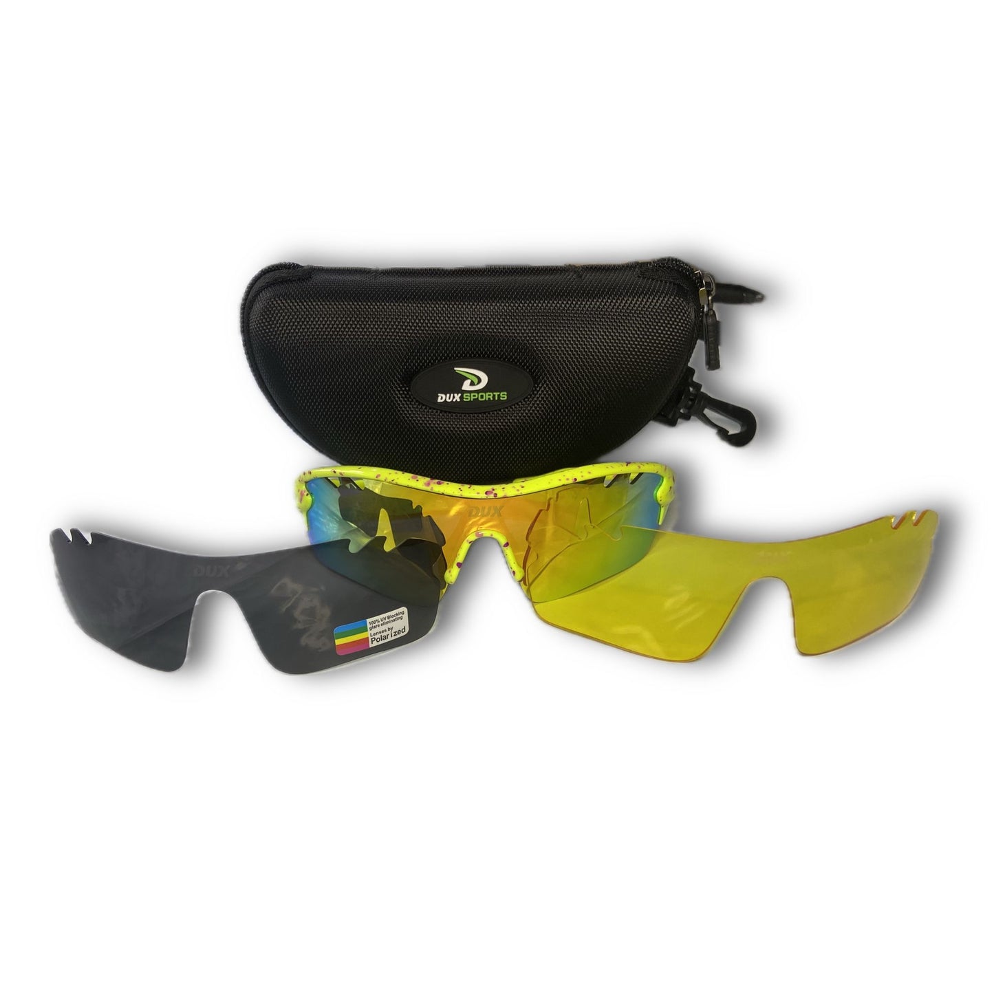SGXQ515S Sunglasses -YellowDotted/ 3 Lense Pack