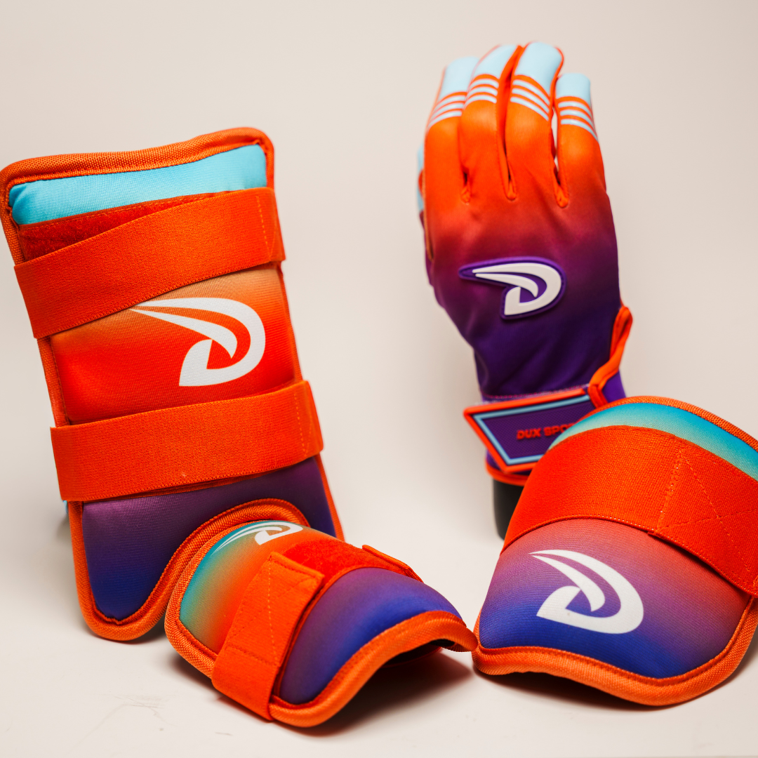 LUMEN Leg Guard - Purple/Orange/Baby Blue (Limited Edition)