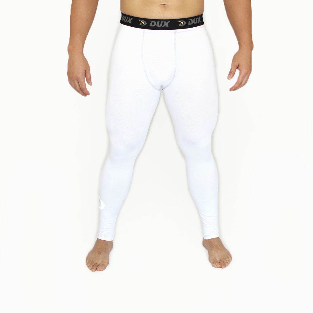 Compression Pants | Solids Collection | White | Dux Sports