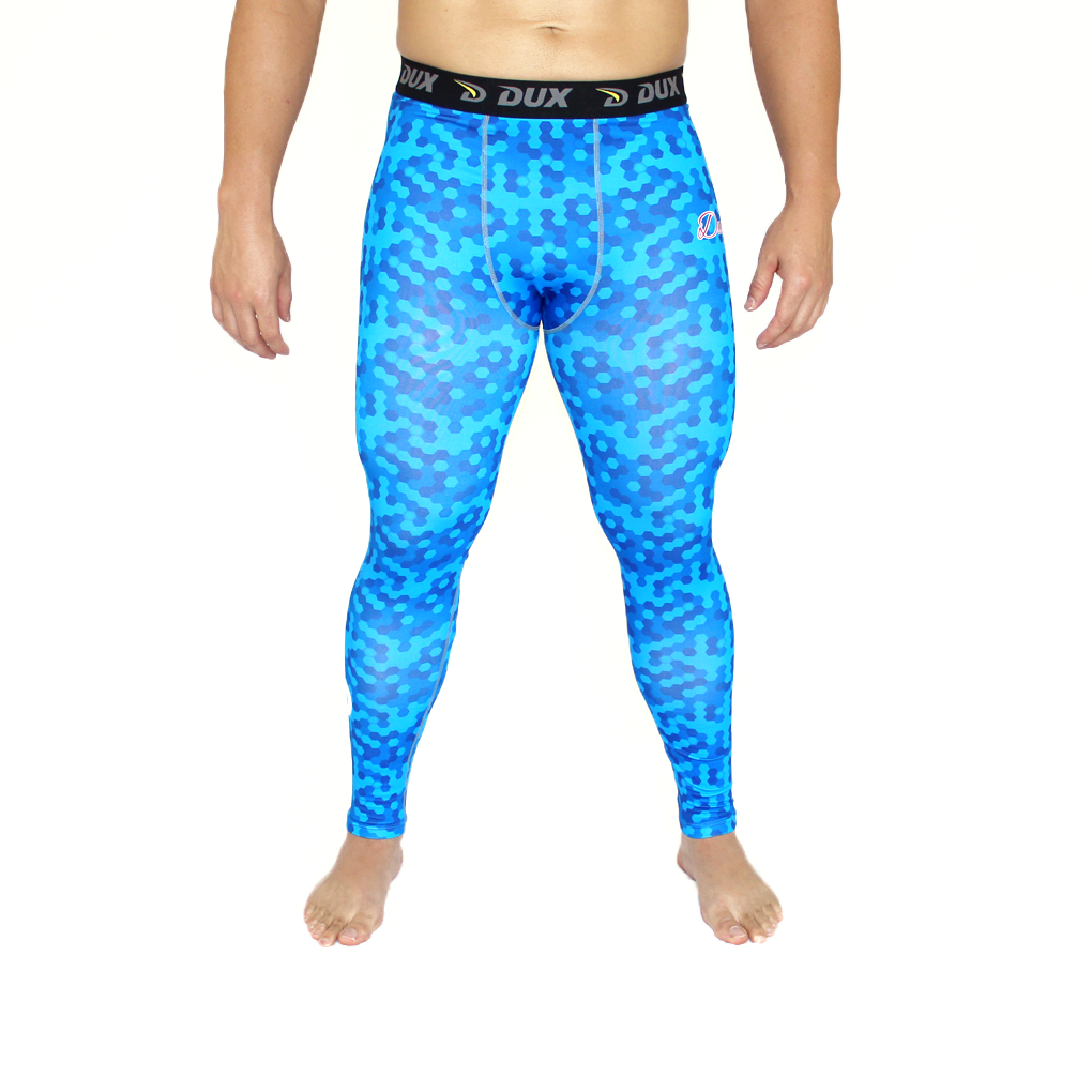 Compression Pants | HEXA SERIES | Blue | Dux Sports