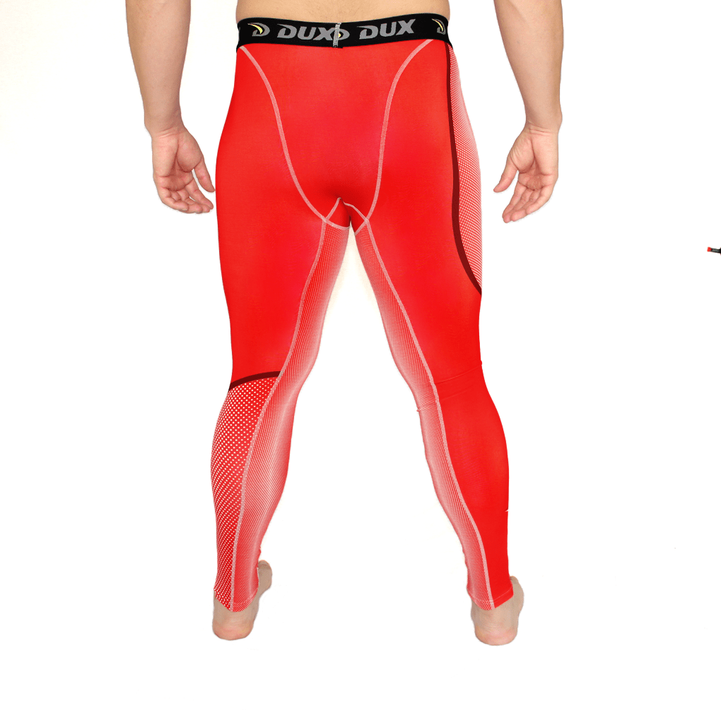 Compression Pants | DOTS | Red | Dux Sports