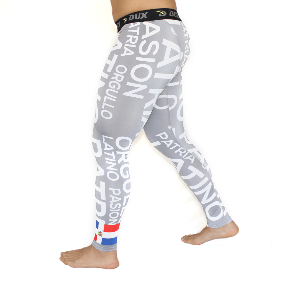 Dux Sports | Latino Flags Compression Pants | Dominicana | Compression Gear