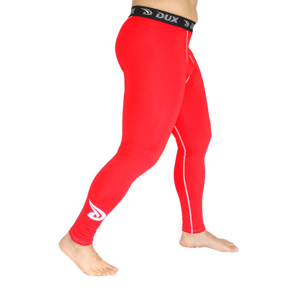 Compression Pants | Solids Collection | Red | Dux Sports