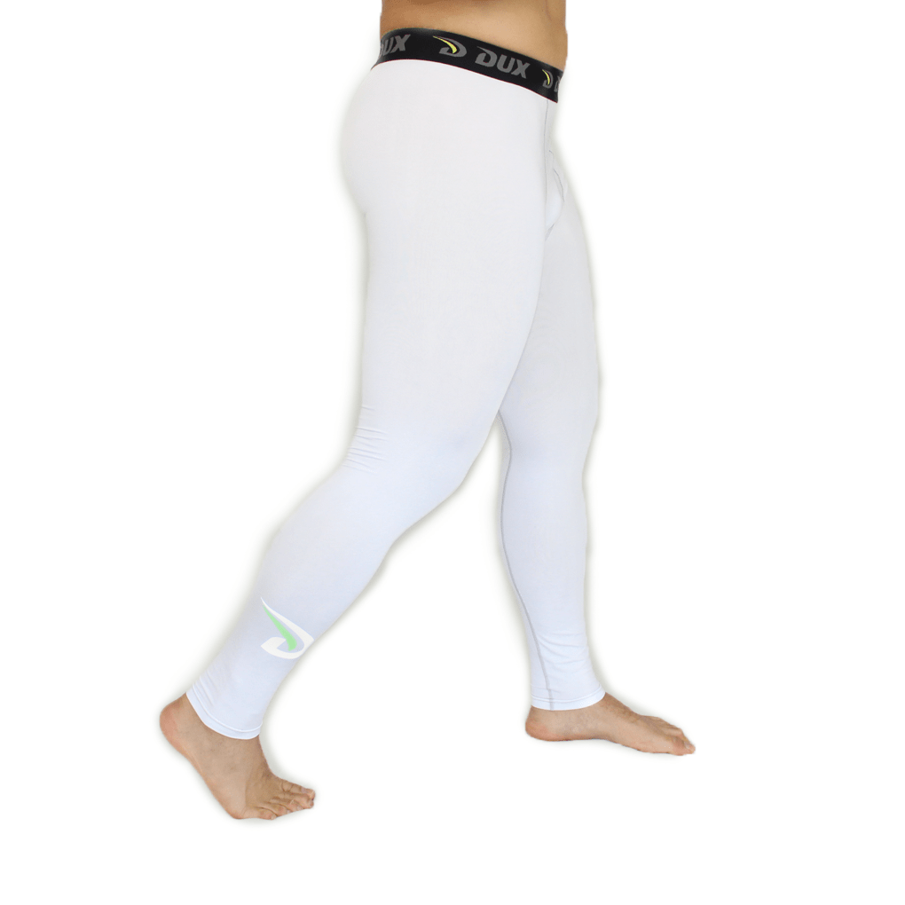 Compression Pants | Solids Collection | White | Dux Sports