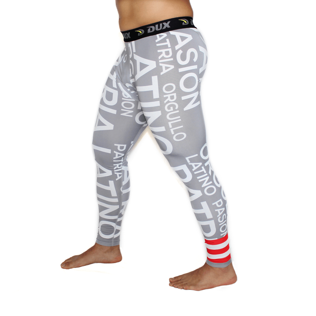 Dux Sports | Latino Flags Compression Pants | Puerto Rico | Compression Gear