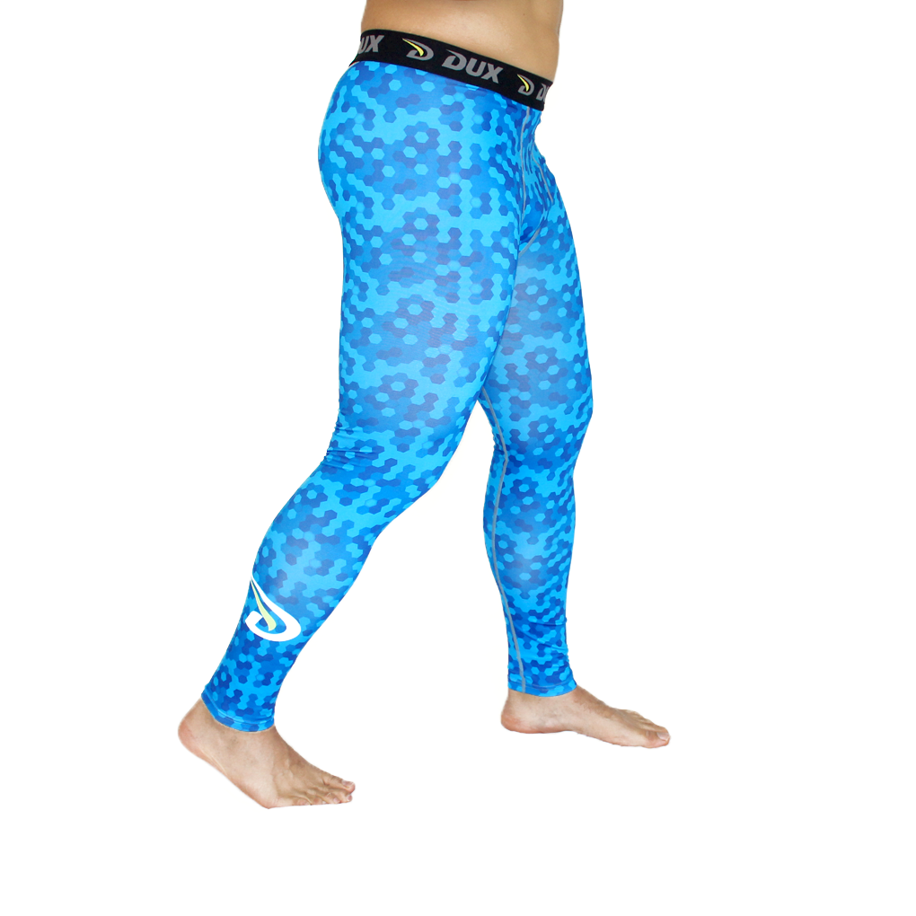 Compression Pants | HEXA SERIES | Blue | Dux Sports