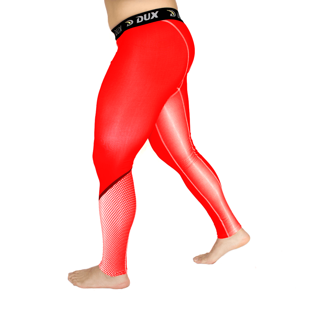 Compression Pants | DOTS | Red | Dux Sports