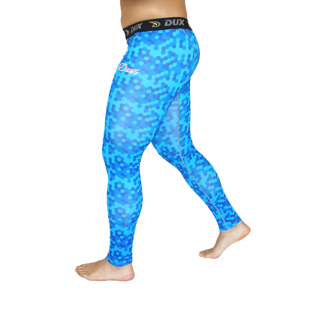 Compression Pants | HEXA SERIES | Blue | Dux Sports