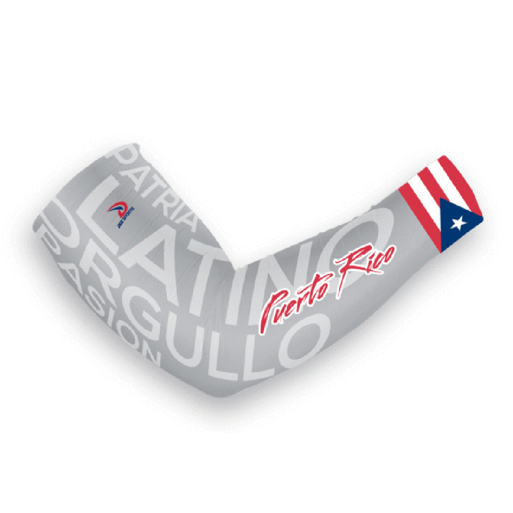 Puerto Rico arm sleeve grey puerto rico flag