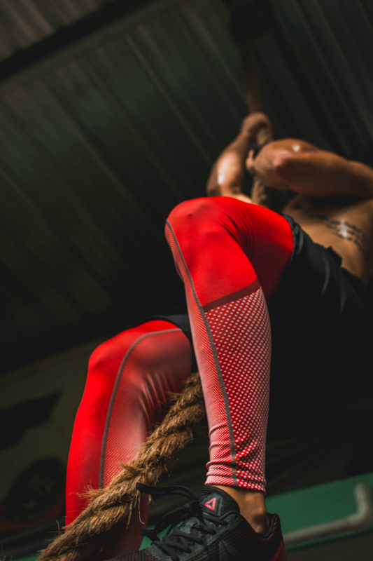 Compression Pants | DOTS | Red | Dux Sports