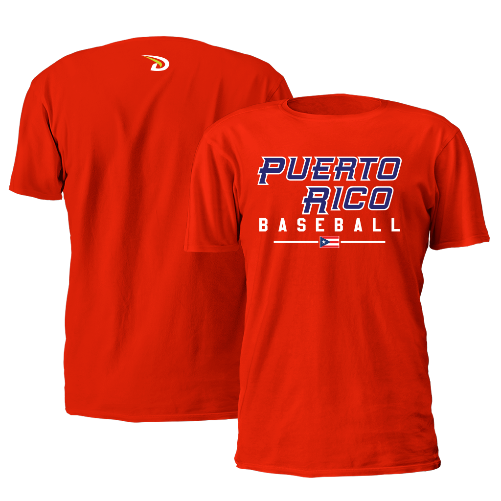 Puerto rico baseball shirt red camisas de beisbol de puerto rico