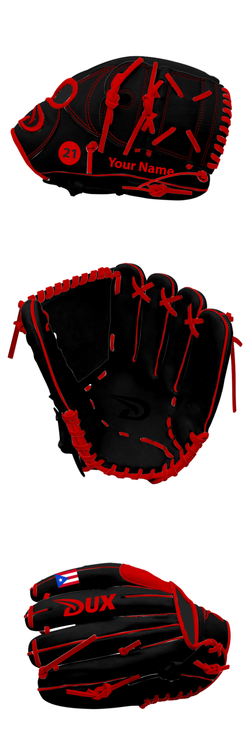 Dux Sports Custom Gloves - English - Customer's Product with price 159.98