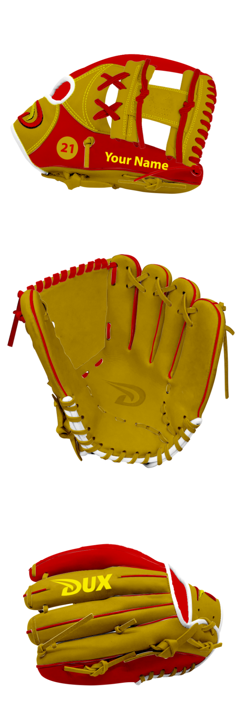 Dux Sports Custom Gloves - English - Customer's Product with price 189.99