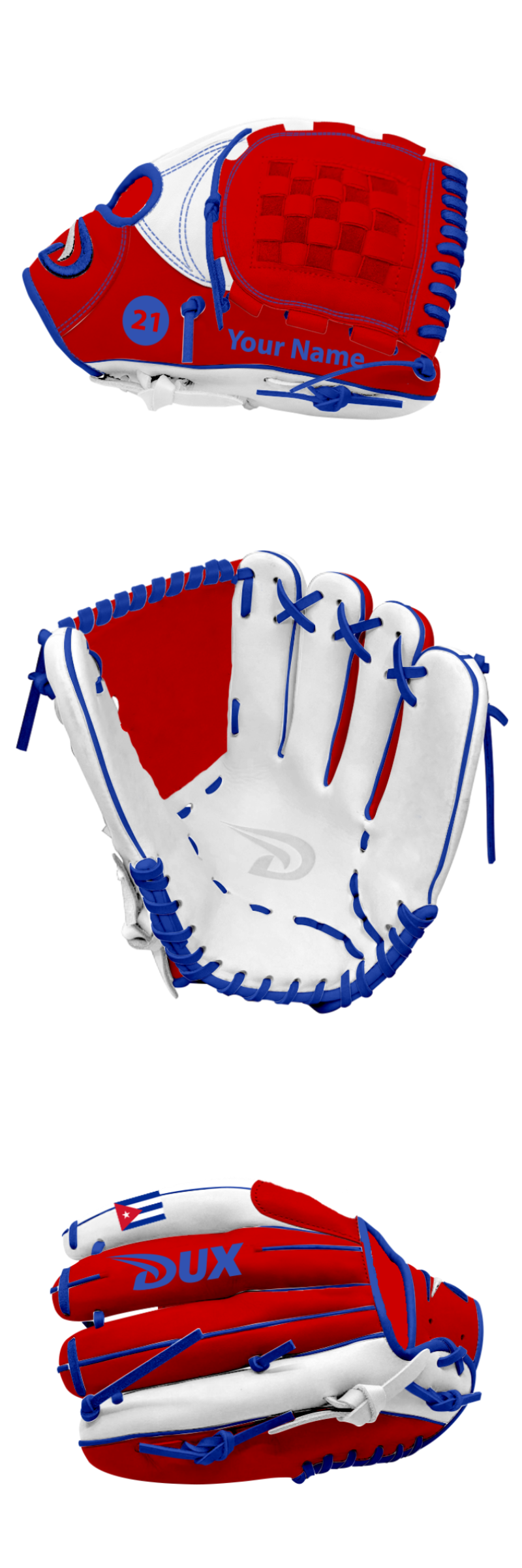 Dux Sports Custom Gloves - English - Customer's Product with price 159.98