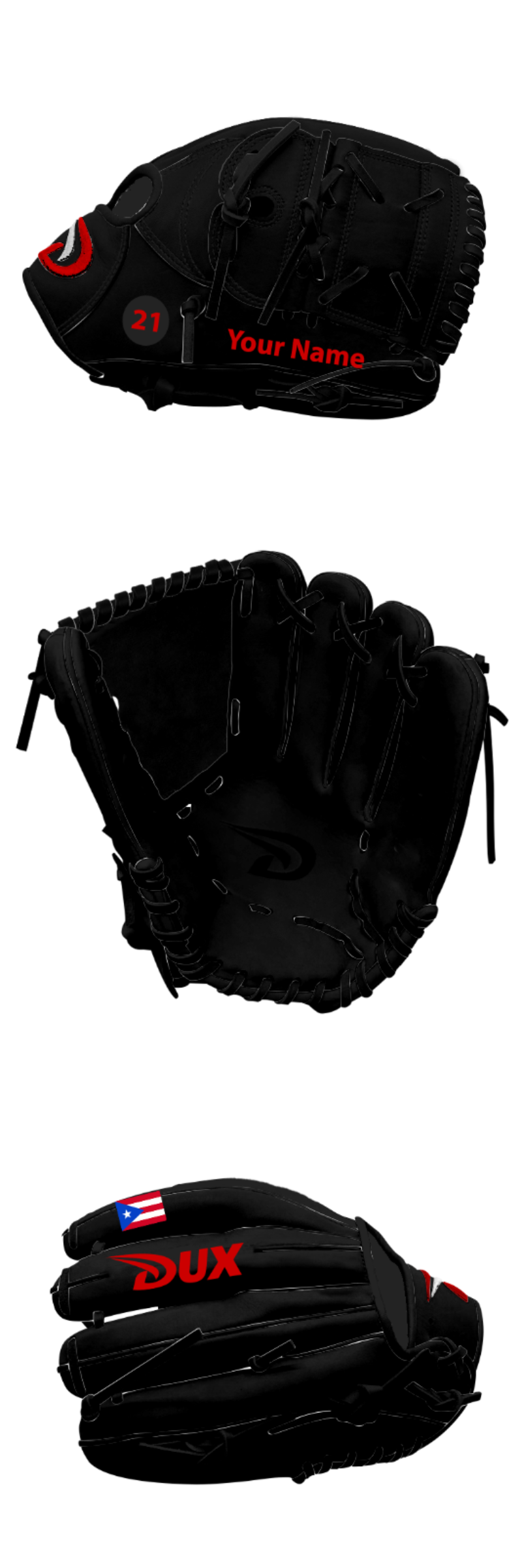 Dux Sports Custom Gloves - English - Customer's Product with price 199.98