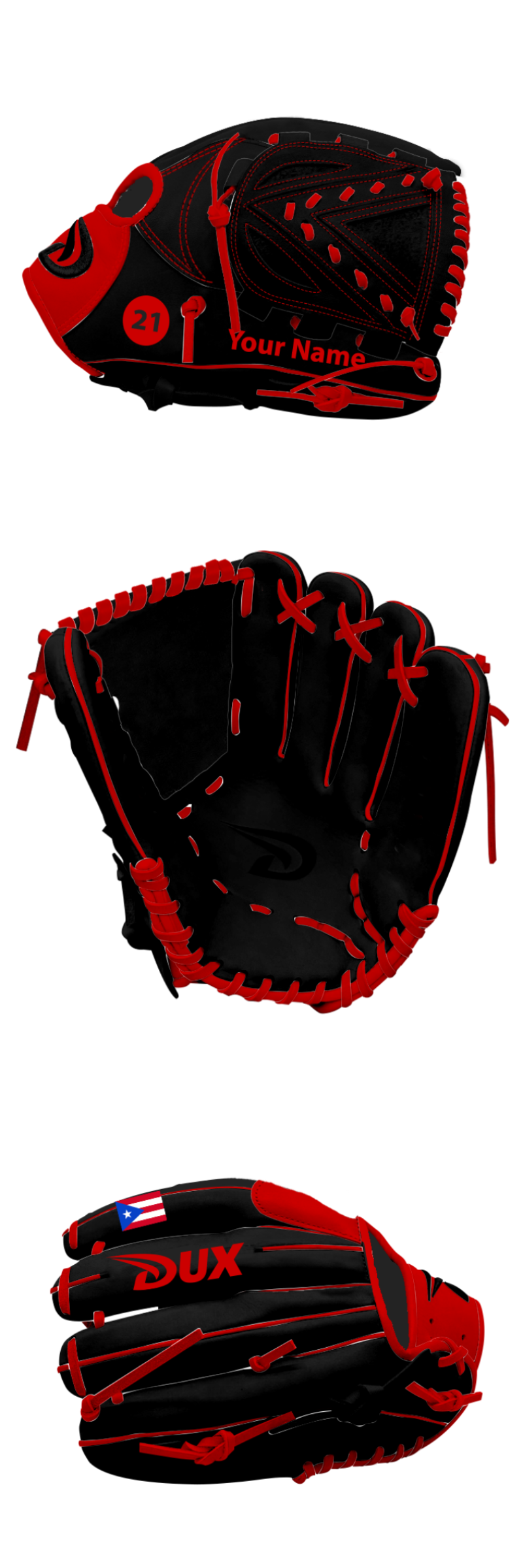 Dux Sports Custom Gloves - English - Customer's Product with price 199.98