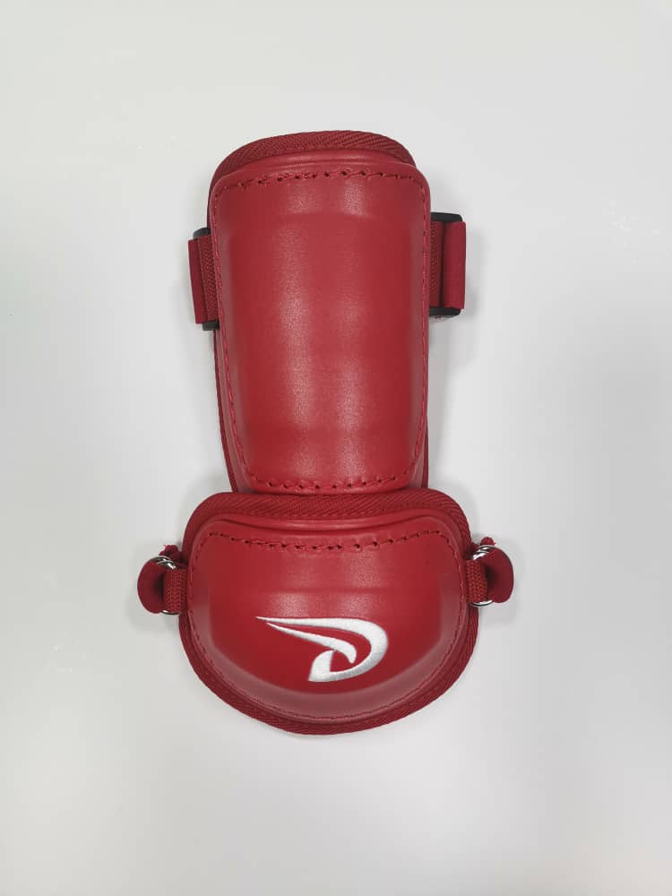 red baseball elbow guard