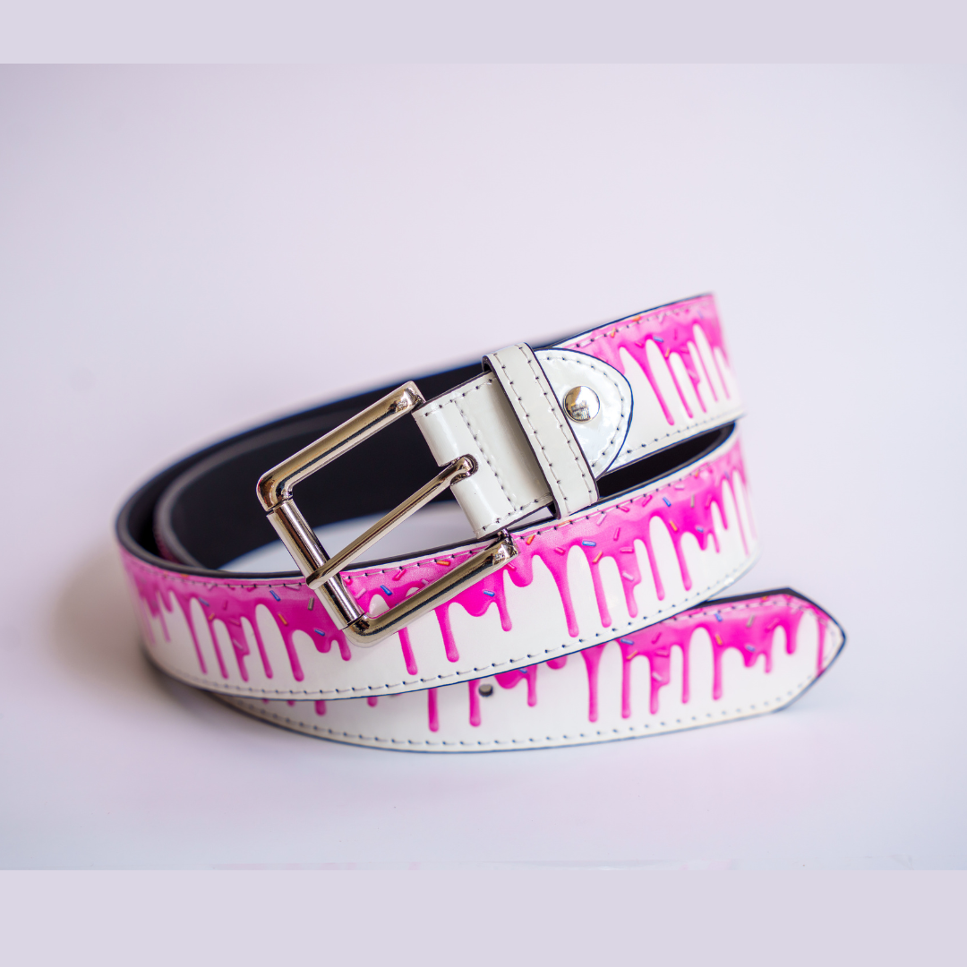 Ice Cream Leather Belt