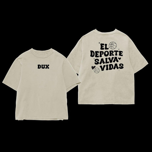 Deporte Salva Vidas Oversized T Shirt - Beige