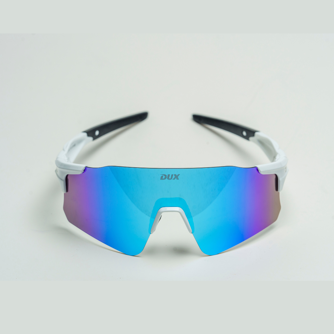 SGXQ550W Sunglasses - White/Blue Polarized