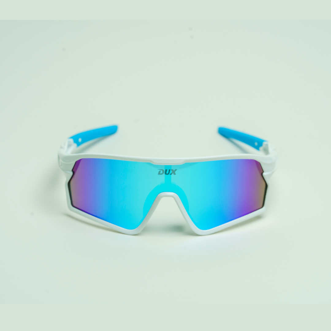 SGXQ669 Sunglasses - White/Blue Polarized (youth)