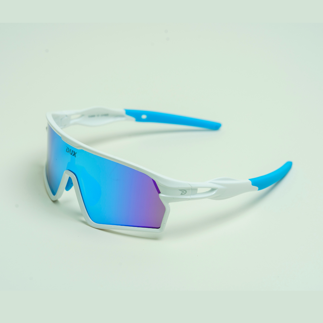 SGXQ669 Sunglasses - White/Blue Polarized (youth)