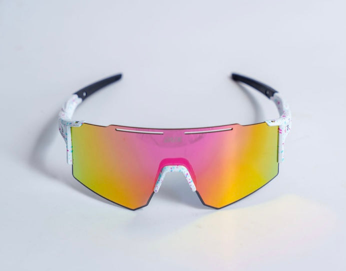 UNUS Sunglasses - White/Pink Dotted