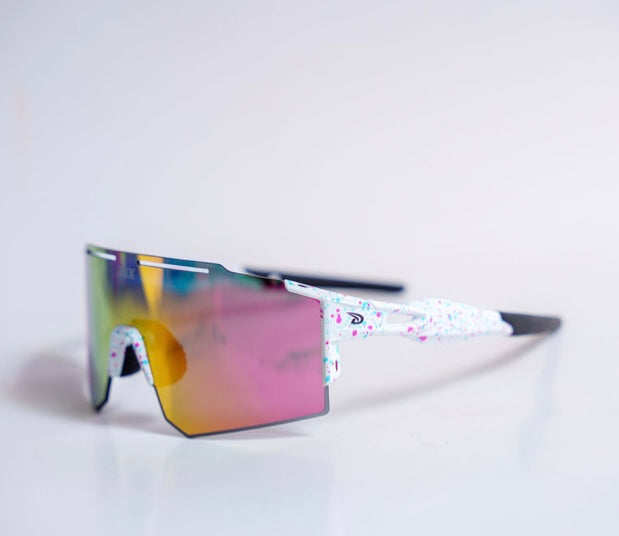 UNUS Sunglasses - White/Pink Dotted