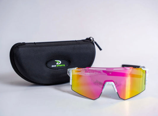 UNUS Sunglasses - White/Pink Dotted