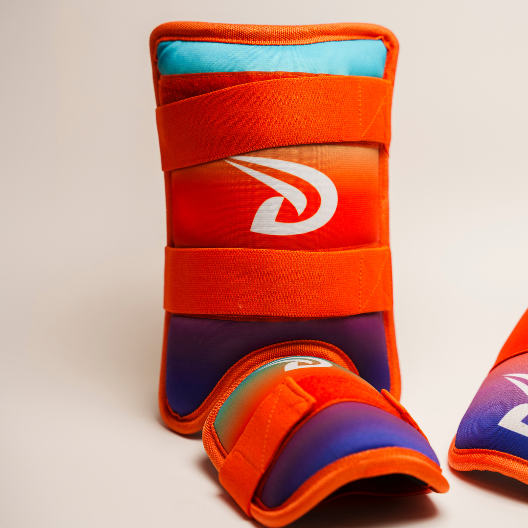 LUMEN Leg Guard - Purple/Orange/Baby Blue (Limited Edition)
