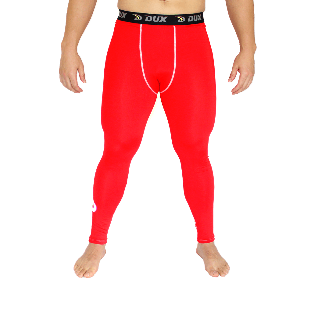 Compression Pants | Solids Collection | Red | Dux Sports