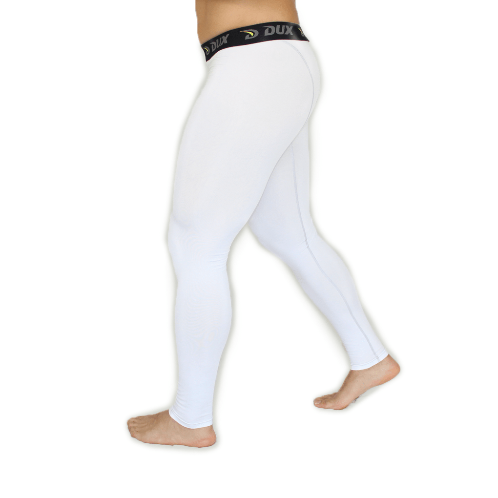 Compression Pants | Solids Collection | White | Dux Sports