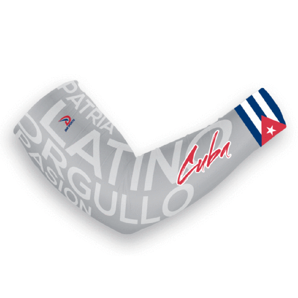 Cuba compression arm sleeve latino flag