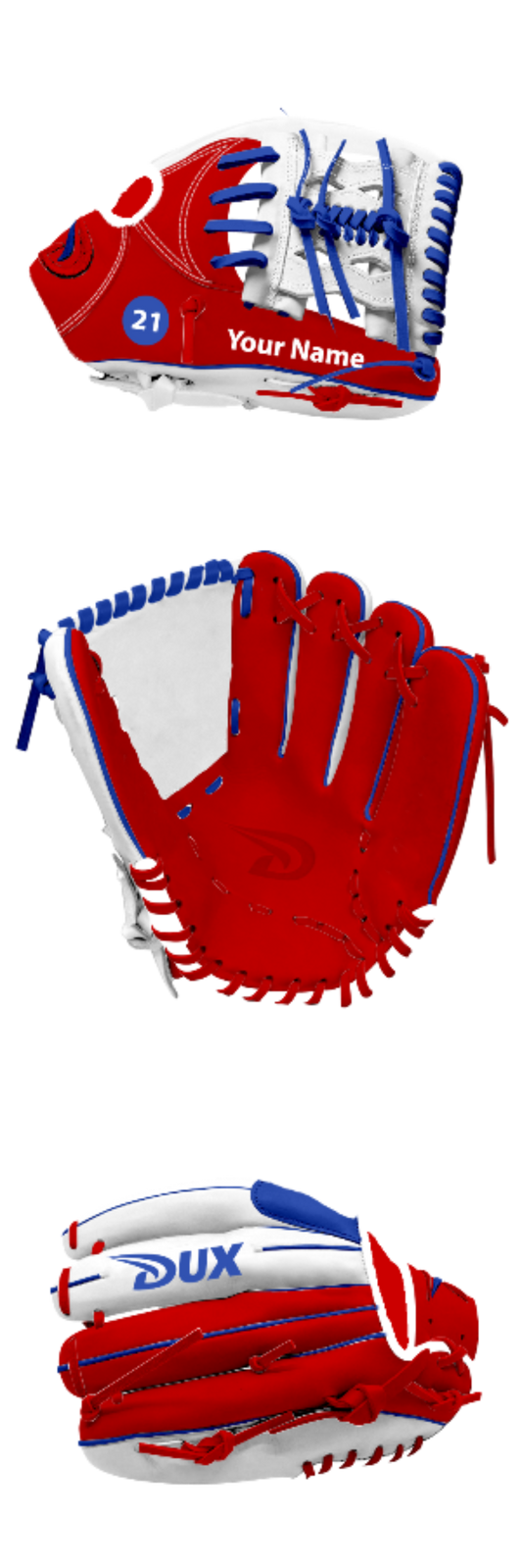 Dux Sports Custom Gloves - English - Customer's Product with price 199.98