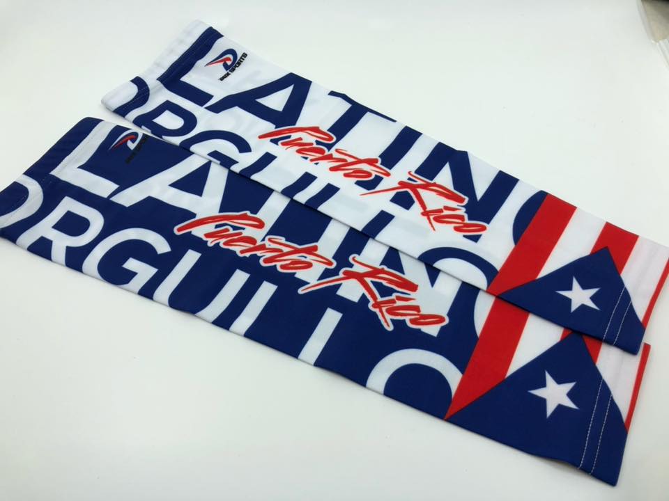 Puerto Rico arm sleeves white and blue